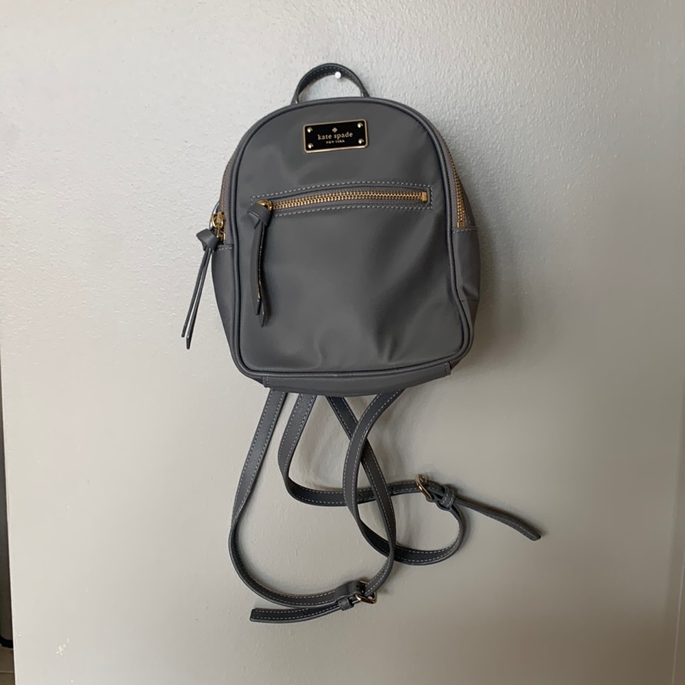 Grey Kate spade backpack
